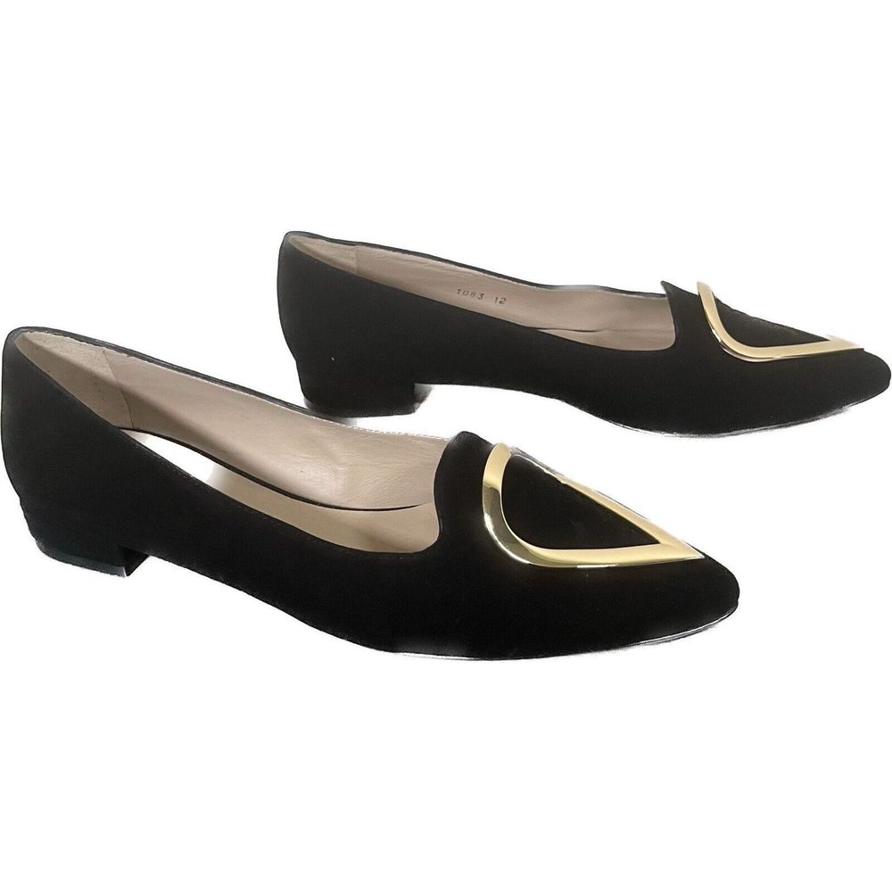 Jon Josef Reina Black Suede Sz 12 Flat - Picture 2 of 10